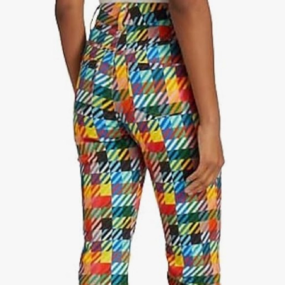 BRUCE GLEN Love Check Flare Jeans - Picture 6 of 16